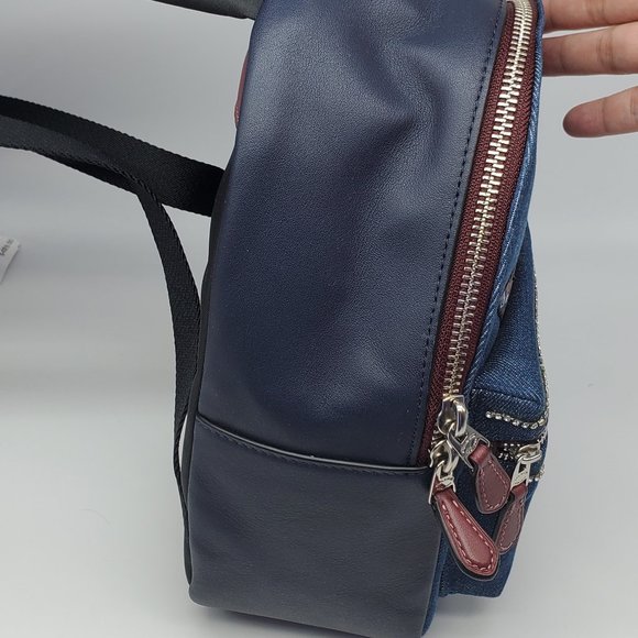 Coach Mini Charlie Backpack with Star Patchwork